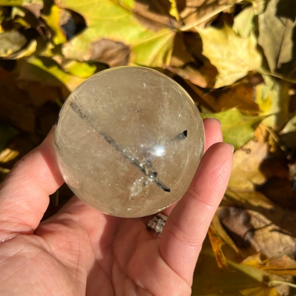 Black (5) tourmaline sphere | crystal - Picture 6 of 14